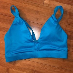 Blue Victoria’s Secret sports bra